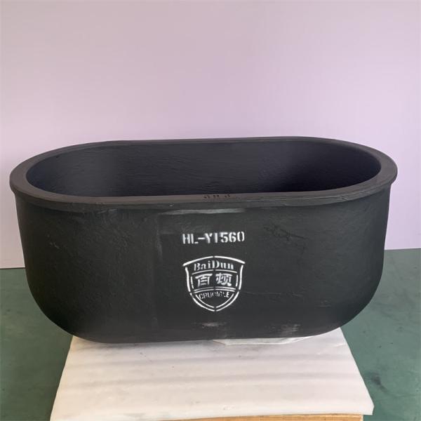 Fast Thermal Conductivity Oval Crucible Metal Melting Silicon Graphite Crucible