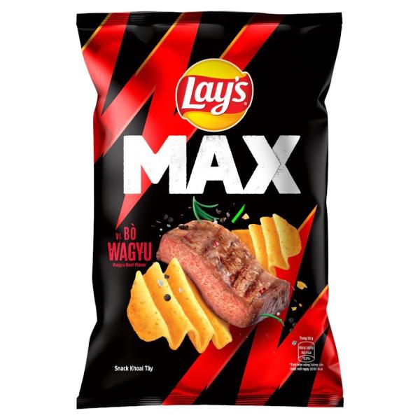 Lay's 42 g Max Waygu Beef Steak Flavor Chips Wholesale - Case of 100 PCS for Retailers & Distributors