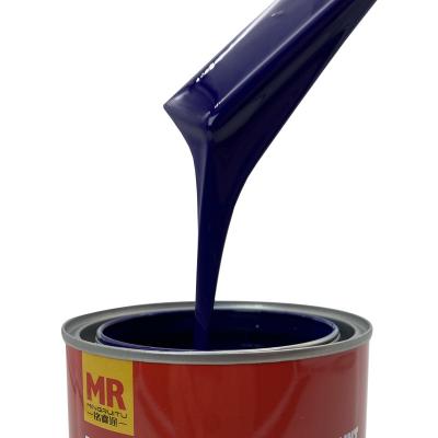 M120 1K Standard Bule Car Refinish Paints Solid Color Car Paint Good Adhesion
