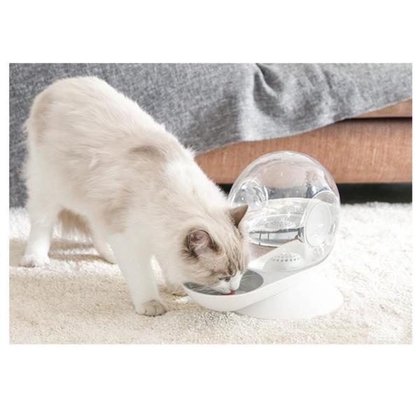 O caracol inteligente dá forma ao distribuidor automático 2.8L Cat Filter Water Bowl da água do animal de estimação