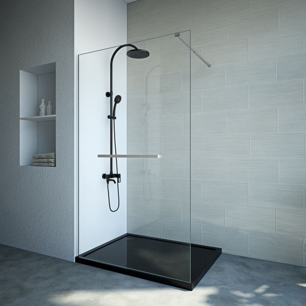 Explosion Proof Texture Shower Glass For Bathtub Free Standing 1200x2000mm