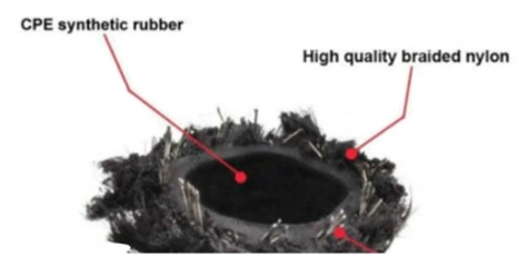 Braided 3.45MPa Flexible Hoses Silver PTFE Fuel Line Oil Cooler Hose