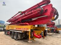 56M Used Concrete Pump Truck , Second Hand Sany Pump Truck On Benz Chassis Arocs 4143 Made In 2021