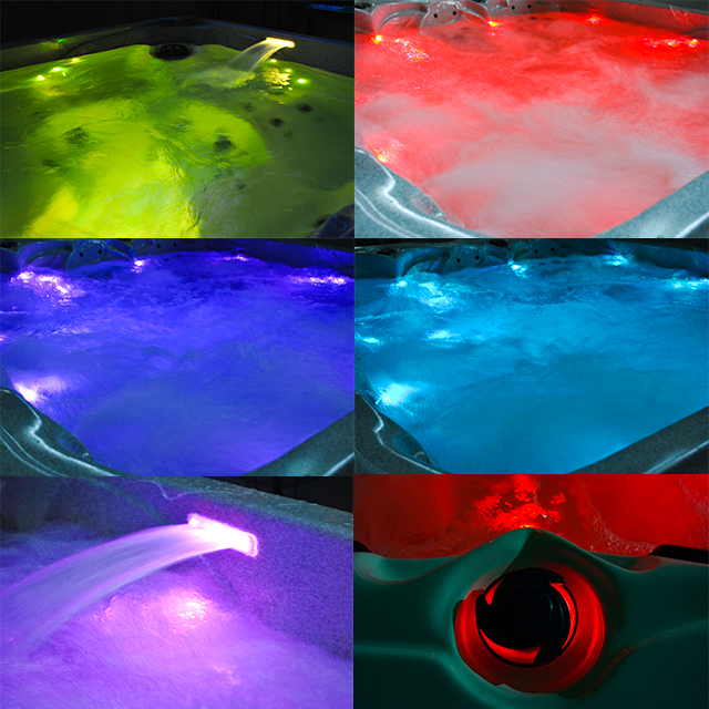 Джакузи спа европейского роскошного спа массажа водоворота воздуха на открытом воздухе