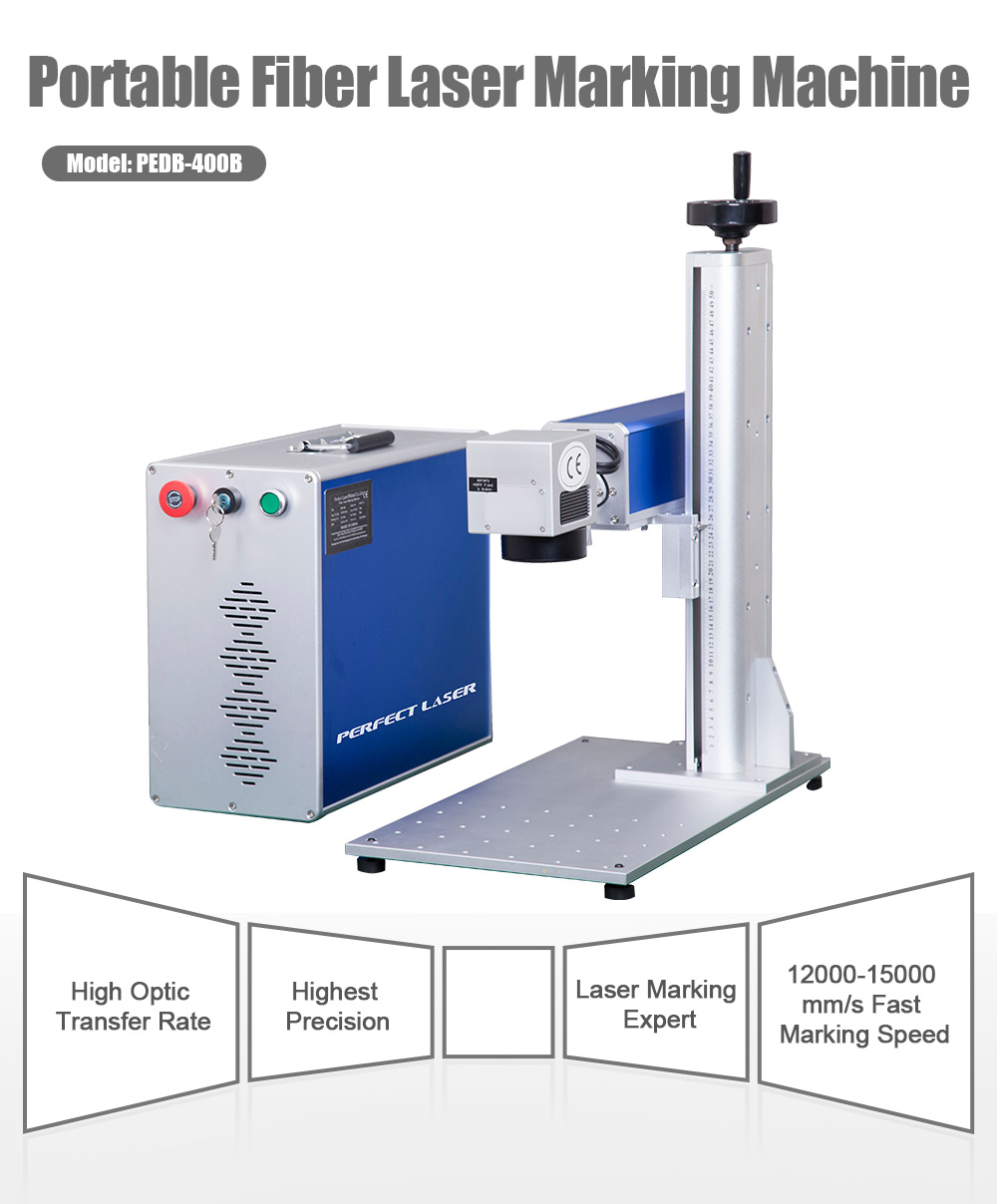 20W 30W 50W Высокоскоростной настольный металлический волоконный лазерный гравировальный станок