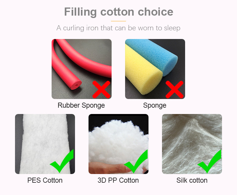 Heatless шелк шелковицы ленты 100% Curler волос держателя чистый