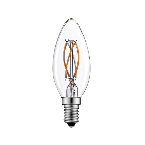 High Light Efficiency E14 Dimmable LED Candle Bulb C35 for Better Color Rendering