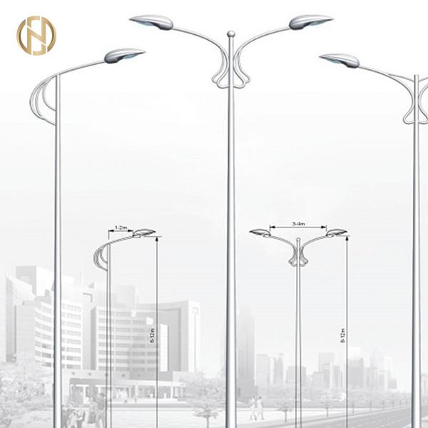 3-10mm Thickness Galvanized Light Pole  2% Dimension Tolerances