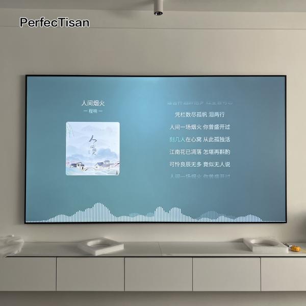 Soft Fresnel Projector Screen ALR Fixed Frame Projection Screens Customized