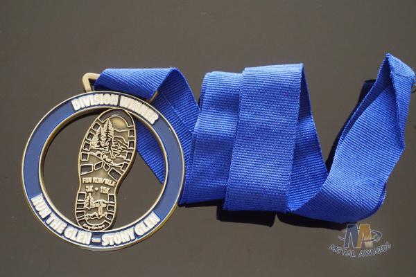 Zinc Alloy Cut Out Sports Metal Medal / Personalised Running Medals