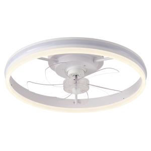 Ventilateur de plafond de 20 pouces, chambre blanche, chandelier, ventilateur de