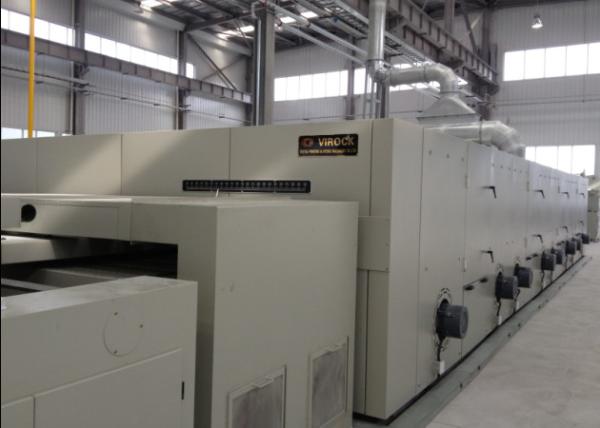6m Entry Rail Stenter Finishing Machine , Hot Air Stenter Wtih Gas Combustion T-Pipe