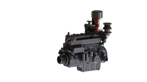 Biogas LPG 19.6 L Natural Gas Engine High Power 180mm Closed-loop Control