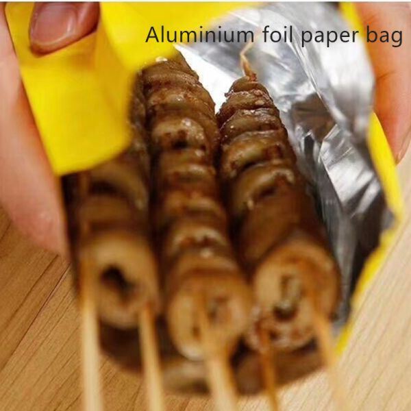 20gsm Aluminium Foil Laminated Takeaway Paper Bags