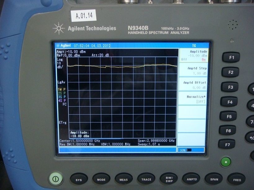 Спектральный анализатор Keysight Agilent N9340B Handheld RF ИМЕЕТ 3 GHz