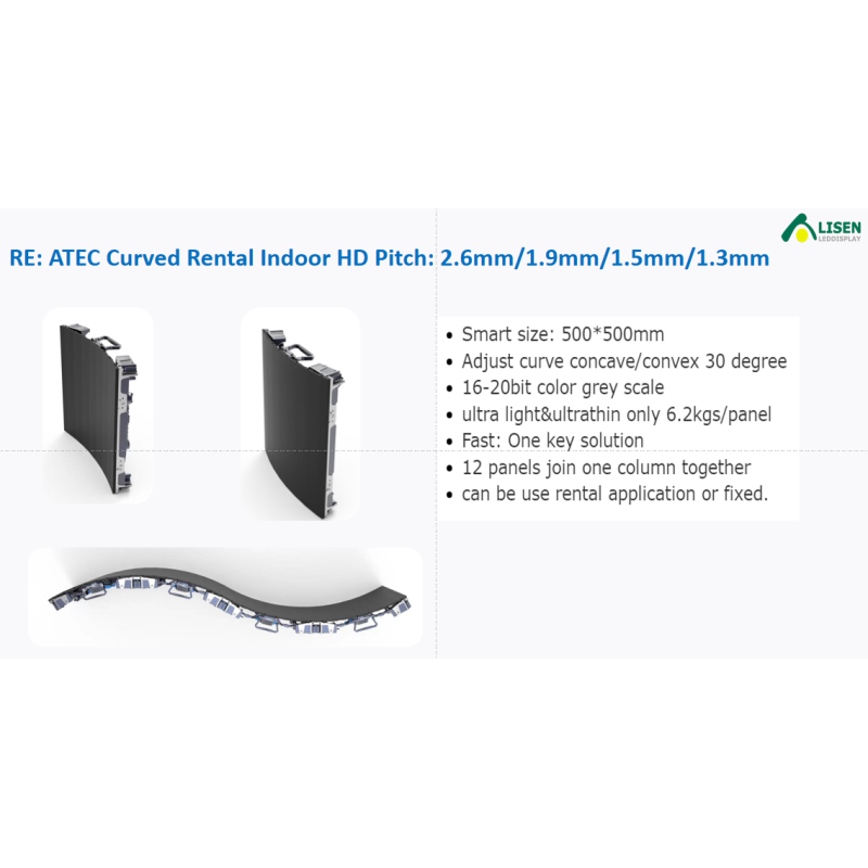 Smd1515 Hd Rental Led Display P1.9 P2.6mm 500mm X 500mm Cabinet