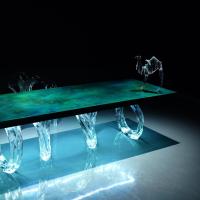 Table acrylique multifonctionnelle pour chaise à manger Option pratique et belle