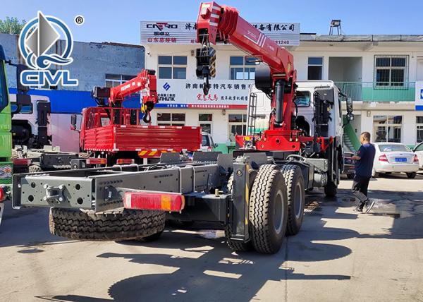 Chassis 12 Tons HIAB Telescopic Truck Mounted Crane 6X4 LHD Cargo Lift Heavy Duty