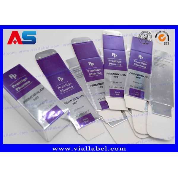 CMYK Printing Injectable Peptide 10ml Vial Boxes And Labels 10ml bottle roll labels