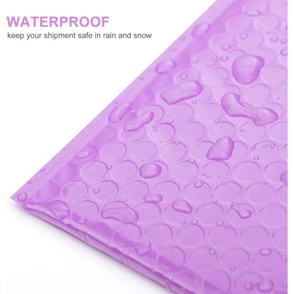 TSCX Plastic Packaging Bags Bubble Wrapp Mailer Packing Supplies with Bubbles Bubble Mailer Purple