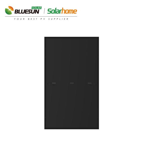 Bleusun 370w Solar Panel Half Cell 375w 380w 120cell Full Black Solar Panel Stock in US Long Beach Warehouse With UL