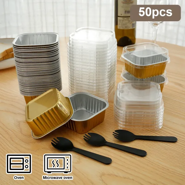 OEM Service Accepted 500ml 900ml 1000ml Tin Foil Aluminum Foil Container for Kitchen