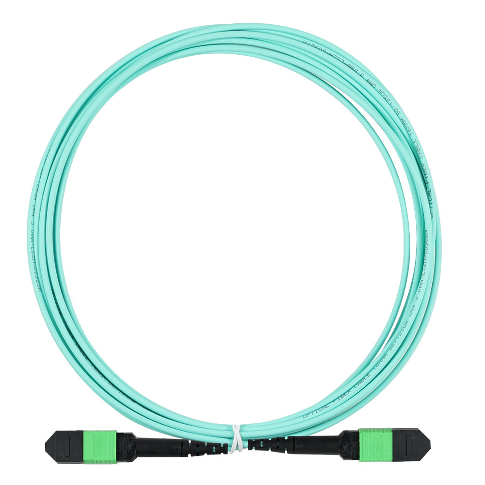 LSZH OM4/OM3 MPO-MPO Multimode Female Fiber Optic Patch Cord