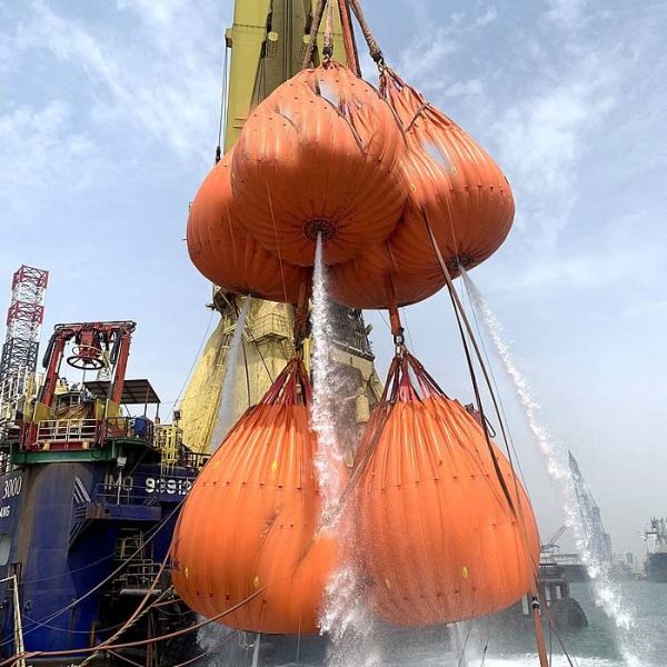 Тесты на тяжелую нагрузку для испытаний водяных мешков 1 тонна - 1000 тонн LEEA 051 для наземных испытаний