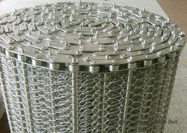 Customized Metal Conveyor Belts Mesh Heat Resistant Strong Tension Flat Surface