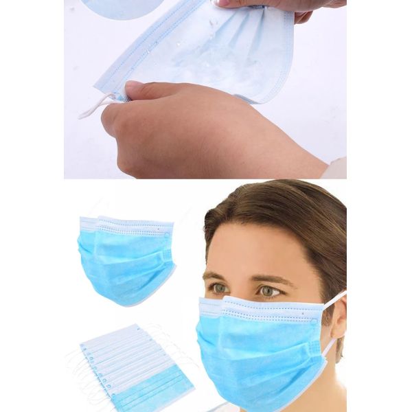 Ce Fda Certification Disposable Medical Mask , 3 Ply Disposable Face Mask