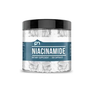 Health Glow Niacinamide Dietary Supplement | 200 Capsules | High Potency Vitamin