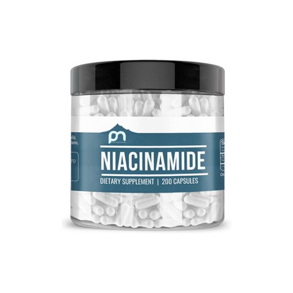 Health Glow Niacinamide Dietary Supplement | 200 Capsules | High Potency Vitamin B3 850mg Per Serving for Cellular Health & Metabolism