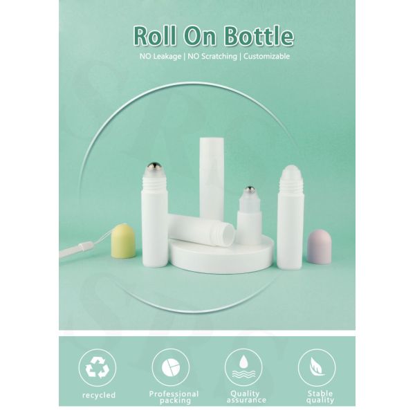 RPPF-20ML FPPG-25ML Plastic Empty Roller Ball Bottles With Dome Cap And Hang Straps