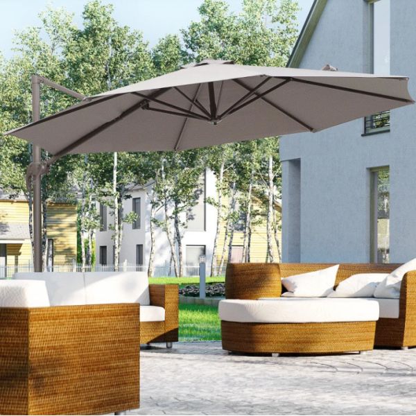 Windproof Cantilever Picnic Umbrella 2023 Outdoor Patio Furniture for Garden Restaurant