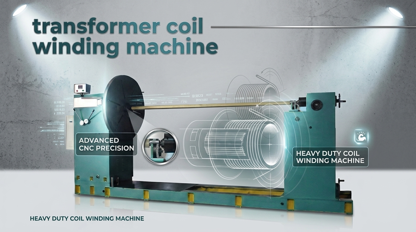 Substation Transformer Coil Winding Machine 6300kVA PLC Controlled Automatic Winding