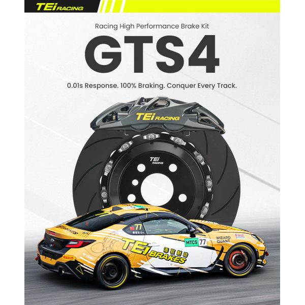TEI GTS4 Performance Brake Kit 4 Piston Brake Calipers Racing Big Brake Kits for Subaru Impreza STI BRZ