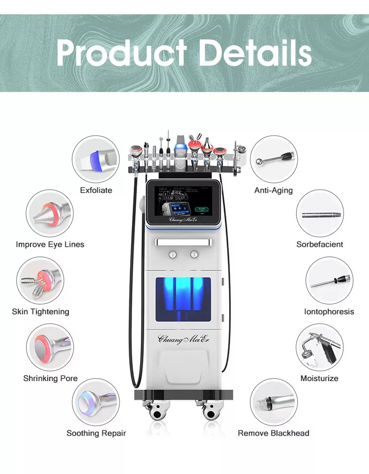 Глубокая очищая машина 10 красоты гидры в 1 заботе кожи Microdermabrasion