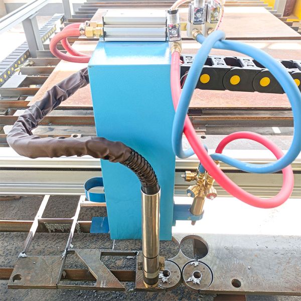 CNC Plasma Gantry Cutting Machine LGK 63A 120A 160A 200A Quality Source Dual Rails Bilateral Drive Motor Tracks