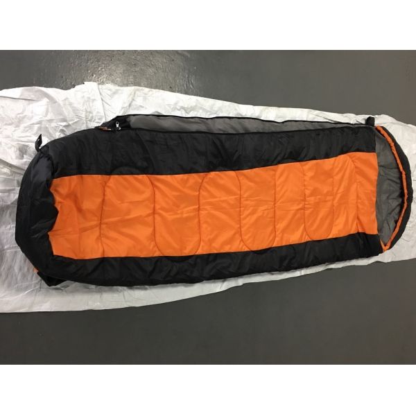 спальные мешки горы перемещения полиэстера 190T 230x80x50CM изготовленные на заказ черные оранжевые водоустойчивые