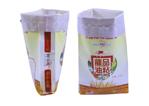 Laminated 25Kg Woven Polypropylene Woven Bags , 5Kg PP Rice Sack