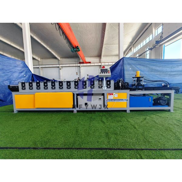 Color Steel Fence Panel Roll Forming Machine With PLC Electronic Control System 12 Row Molding