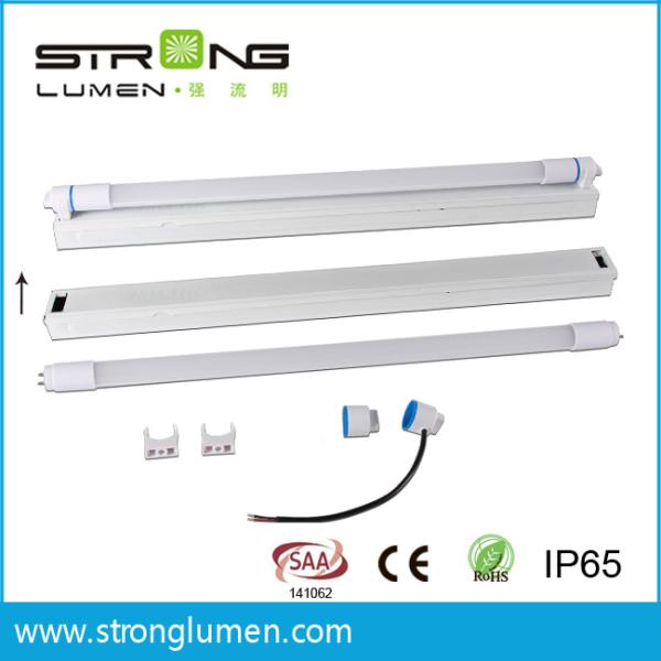 High Lumen IP65 LED Tube With IP65 Waterproof Connectors