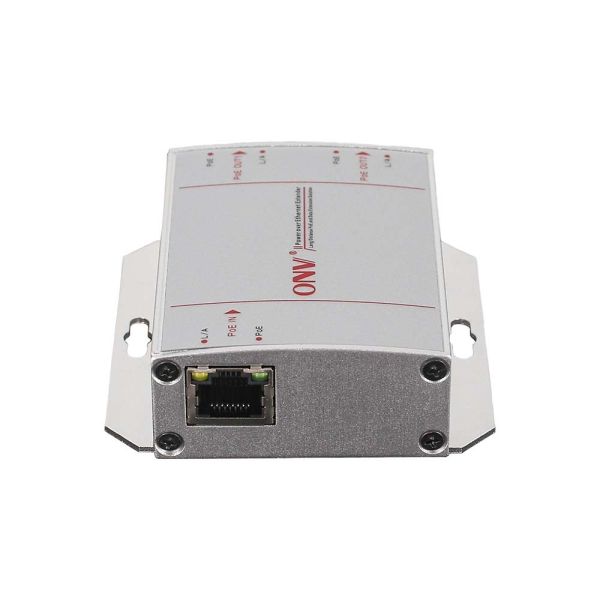 3 Port 10/100M Poe Extender Repeater 30W 200 Meter Range Fanless Operation