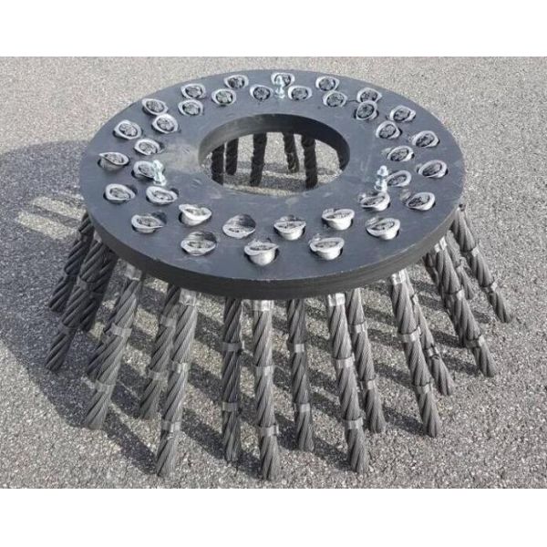 Trimmer Metal Weeds 200mm Length Twisted Steel Wire Rope Disc Brush