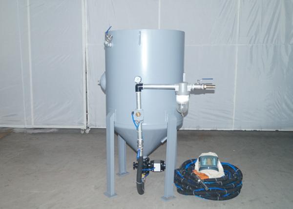 Pressure Tank Shot Blasting Pot , Outdoor / Indoor 60m Hose Pressure Pot Sandblaster 