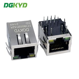 Женщина 8P8C RJ45 одиночная гаван до соединитель DGKYD111B002FA2A1D RJ45 отверстия с трансформатором