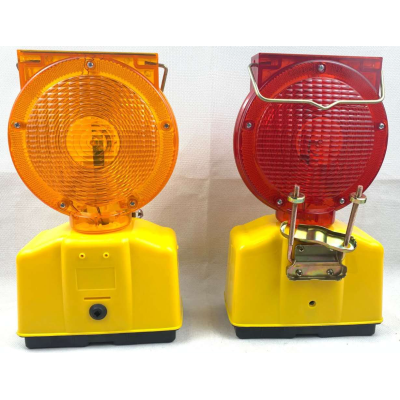 Traffic Warning Cones Solar Road Way Warning Light For Roadway Safety Solar Strobe Light LED Barricade Light