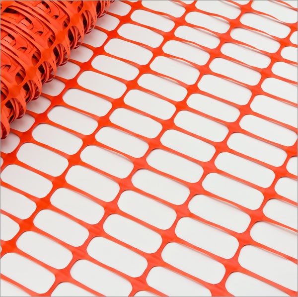 Virgin HDPE Plastic Barrier Fencing Mesh For Construction Warning Barrier 110*26mm