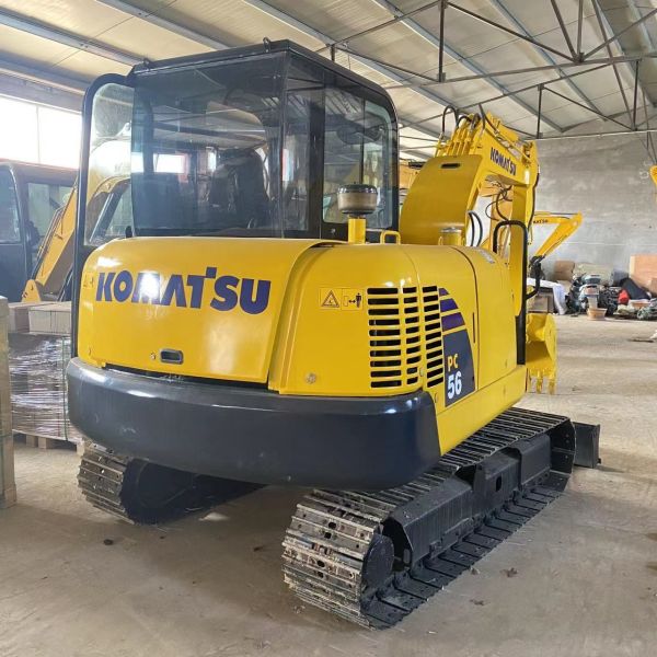 Low Working Hours Used Komatsu PC56 Mini Small Excavator for Construction Efficiency