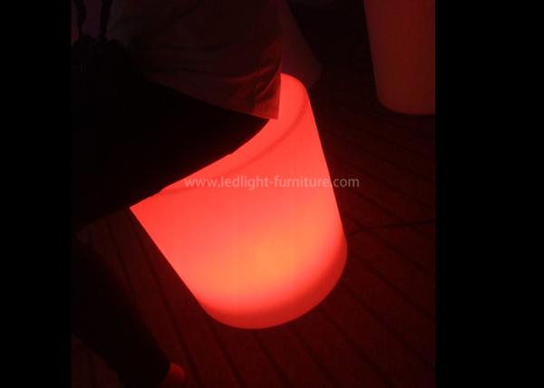 Tamboretes de barra iluminados cilindro iluminados inquebráveis com controlador remoto